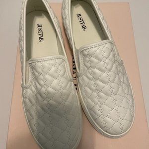Just Fab Slip On Embroidered Sneakers